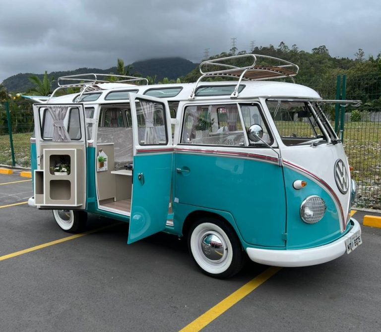 1972 VW Bus 23 Windows restored — exterior front view — Buses'n Bugs classic VW dealer Houston TX